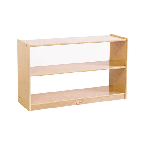 2 Shelf Wooden Storage Cabinet Open Back H60.5cm