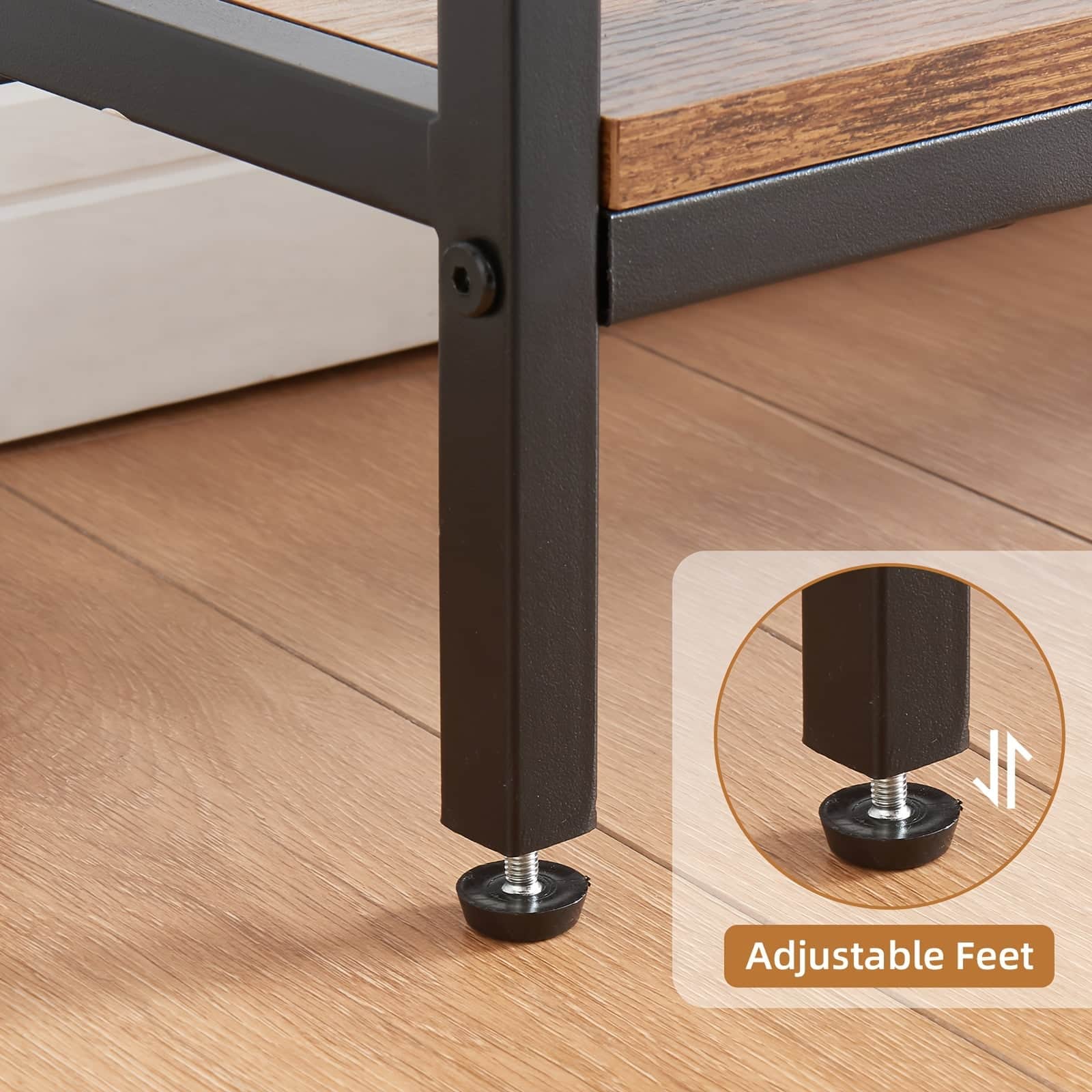 2 Tier Console Table With Power Outlets And Usb Ports Wood Entryway