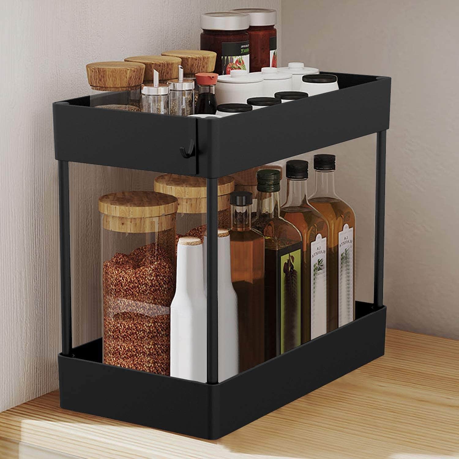 2 Tier Multi-Purpose Under Sink Organizer Shelf Storage Rack