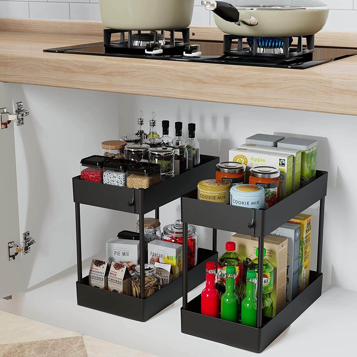 2 Tier Multi-Purpose Under Sink Organizer Shelf Storage Rack