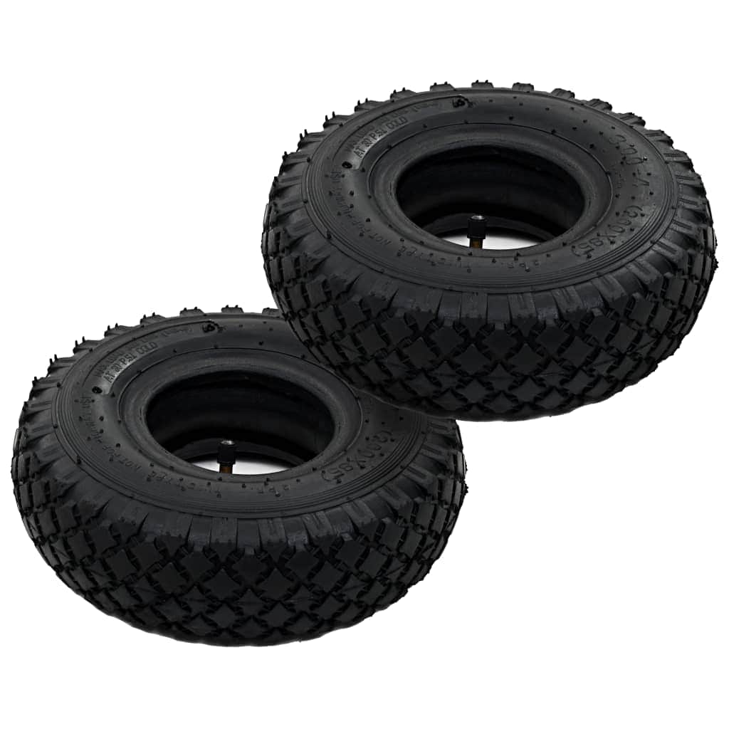 2 Tyres 2 Inner Tubes for Sack Truck Wheel Rubber