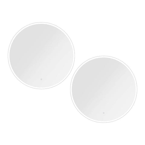 2 Wall Mirror 80cm with Led light Makeup Home Decor Bathroom Round Vanity