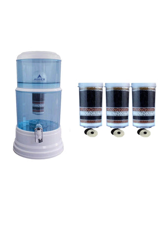 20 Litre Water Purifier + 3 X 8 Stage Filter + Maifan Stones