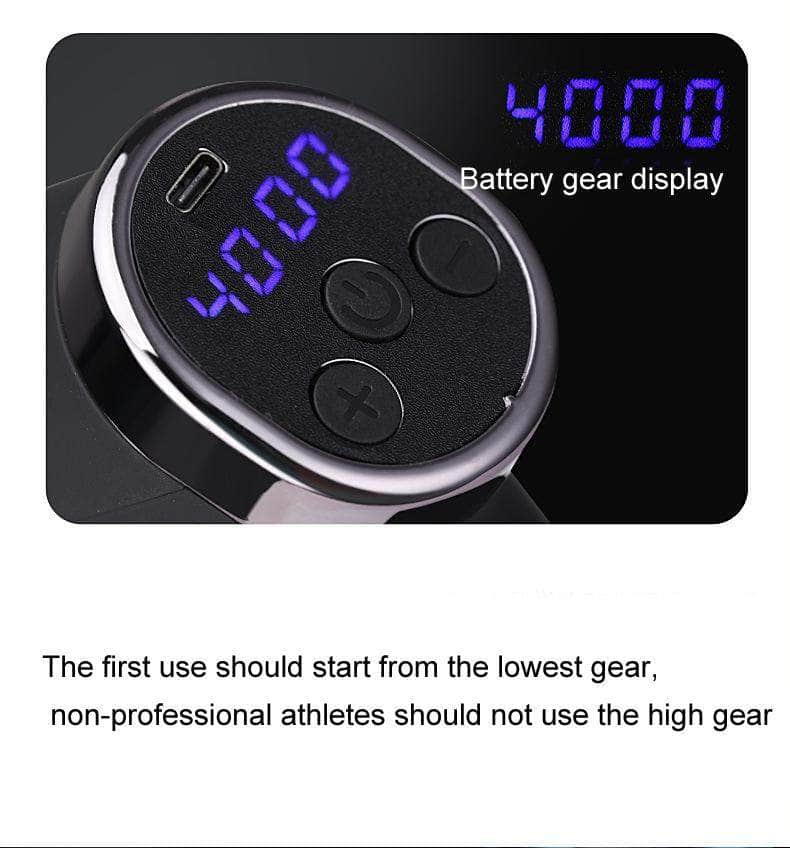 20-Speed Electric Shock Muscle Massage Gun With Lcd