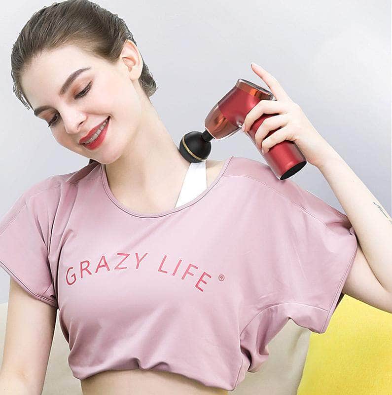20-Speed Electric Shock Muscle Massage Gun With Lcd