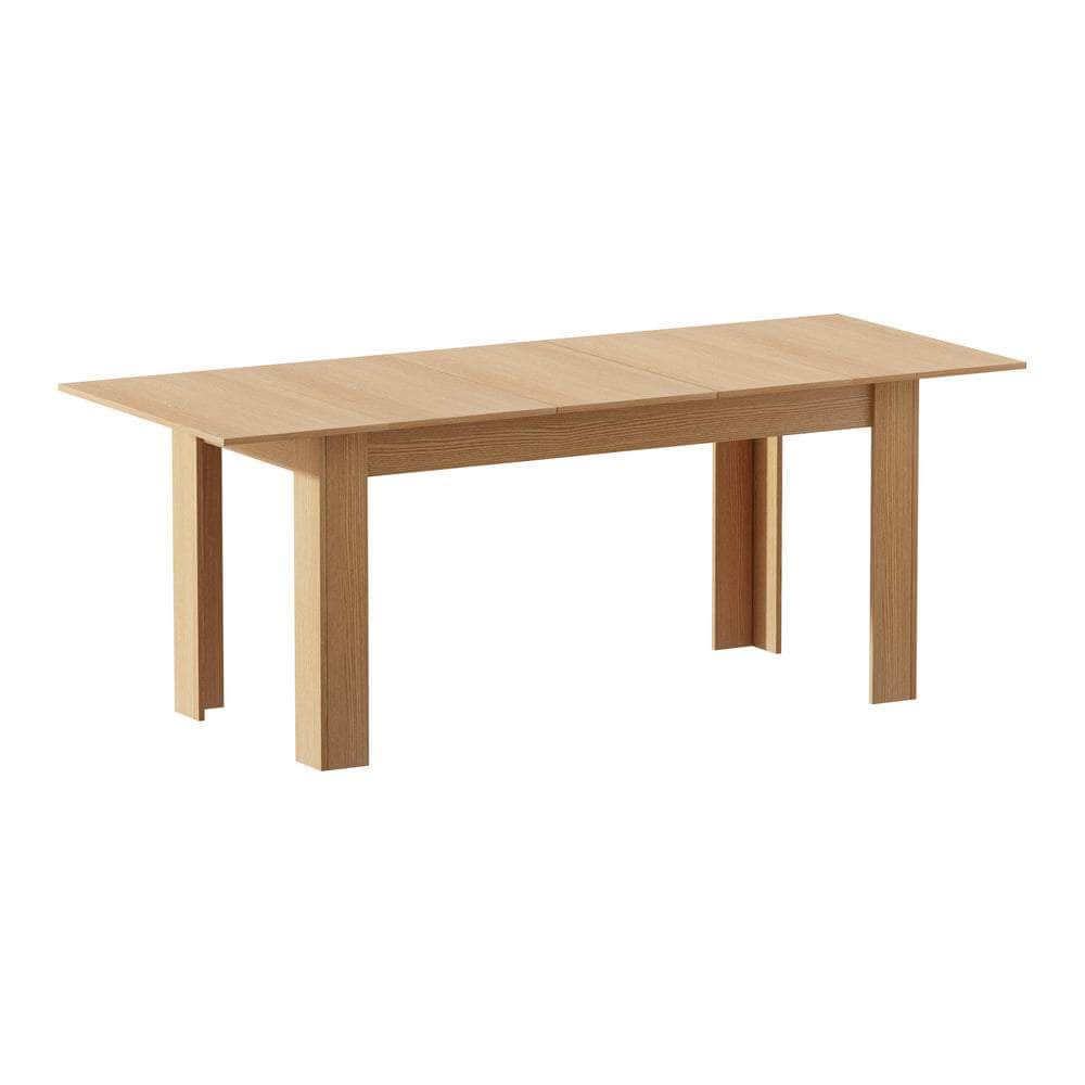 200cm Extendable Dining Table Cafe Natural/White