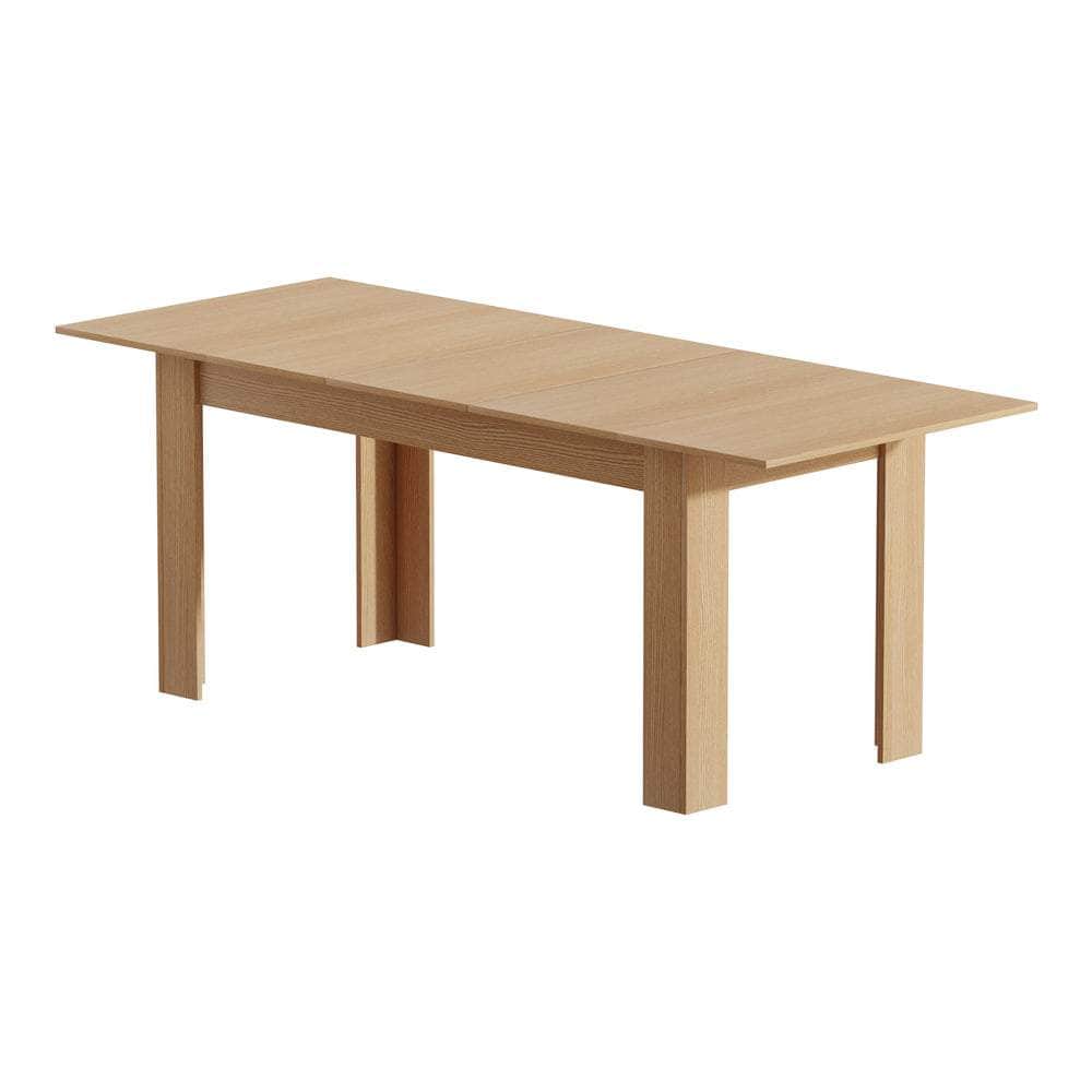 200cm Extendable Dining Table Cafe Natural/White