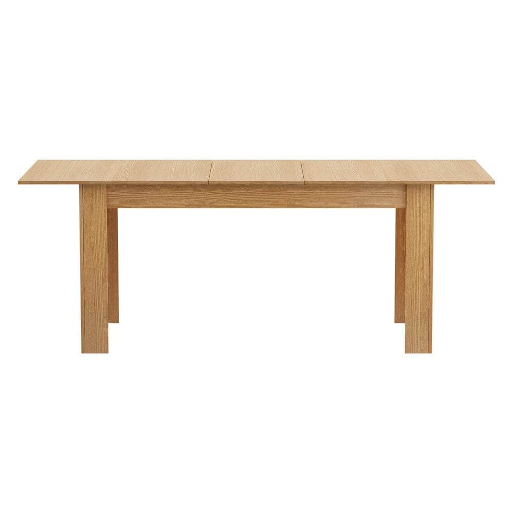 200cm Extendable Dining Table Cafe Natural/White