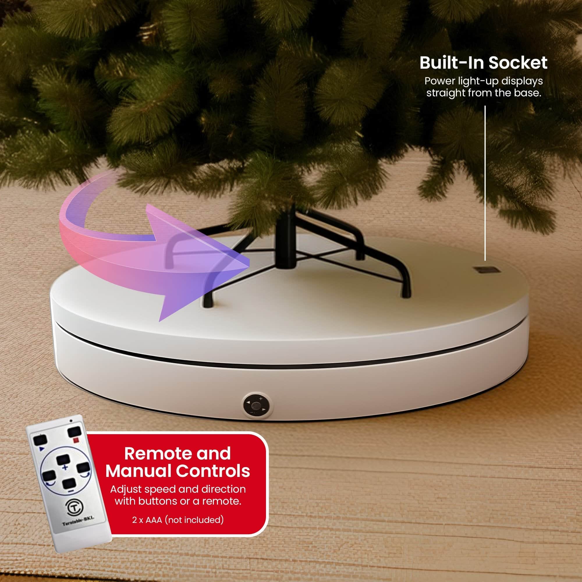 200kg Electric Rotating Display Stand 60cm