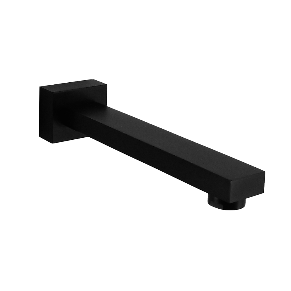 200mm Bath Safety Spout Electroplated Matte Black Finish