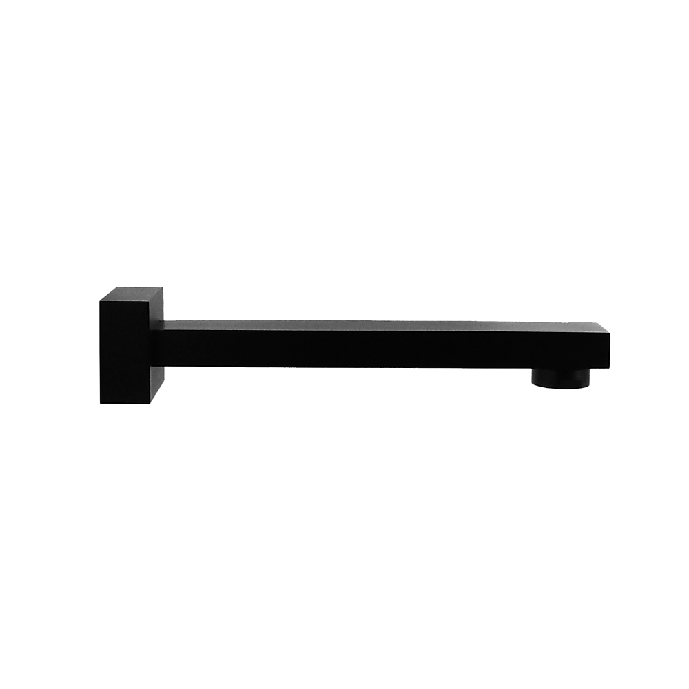 200mm Bath Safety Spout Electroplated Matte Black Finish