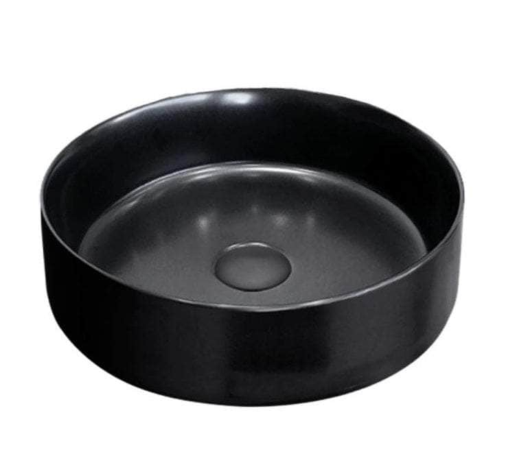 2023 Matte Black Round Porcelain Sink