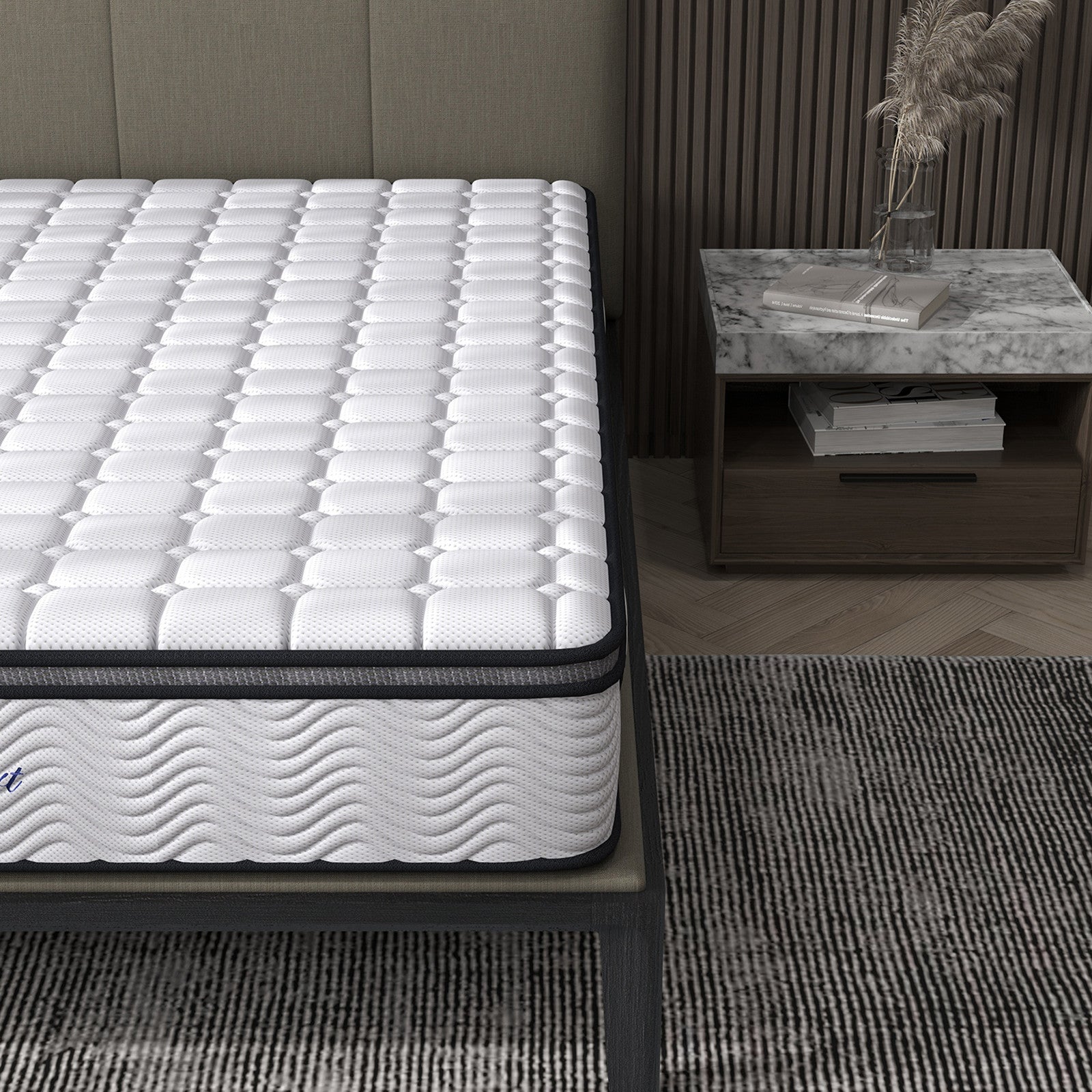 100% natural latex layer Pocket Spring Mattress