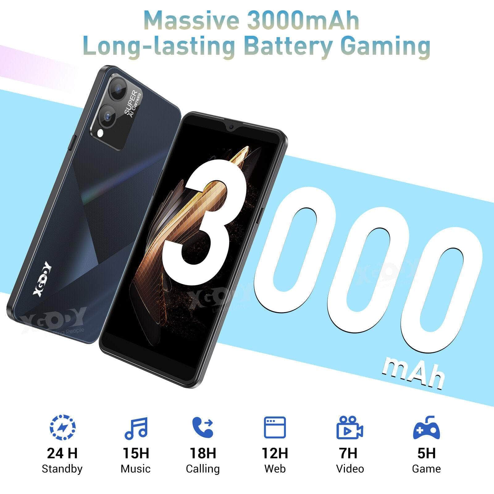 2024 New Factory Unlocked Smartphone Android Mobile Phone Dual SIM 4 Core 6.0 In