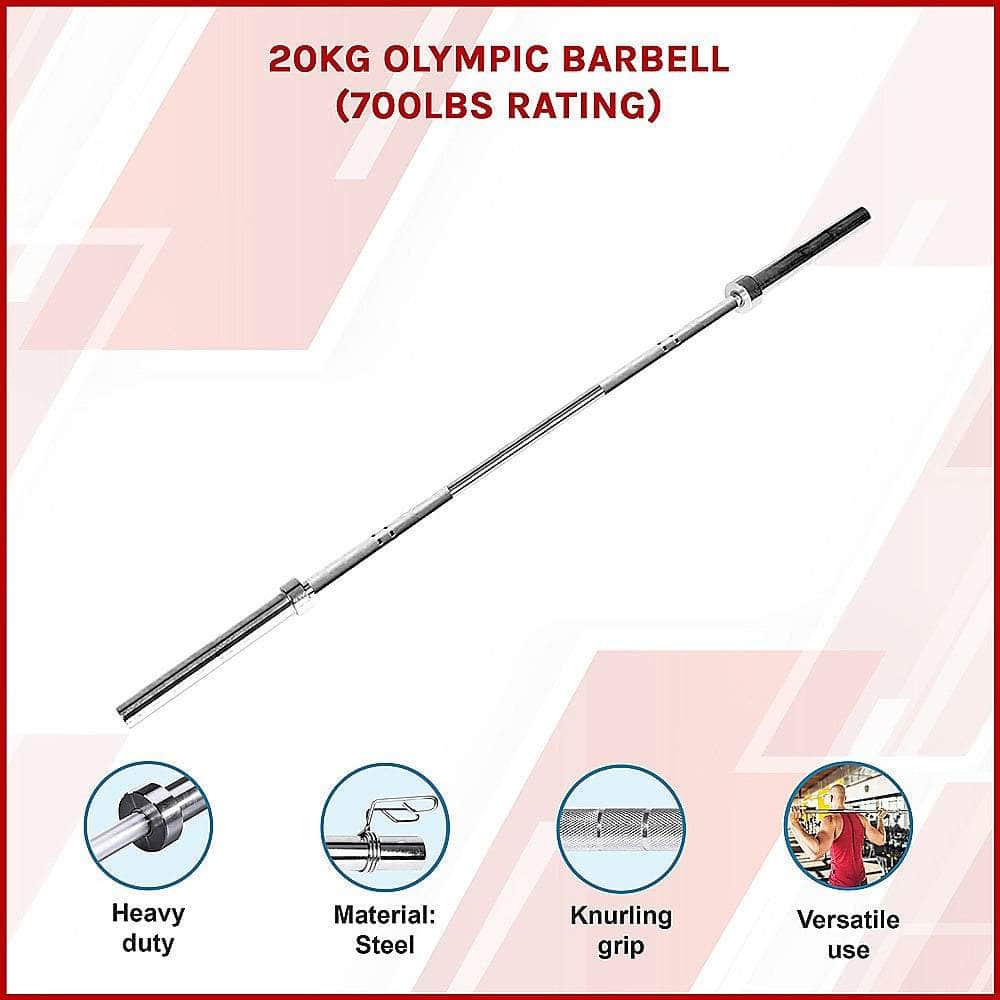 20kg Olympic Barbell (700lbs Rating)