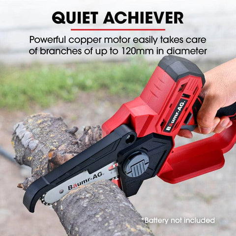 20V Cordless Mini Chainsaw - Electric Tree Pruner (Skin Only)