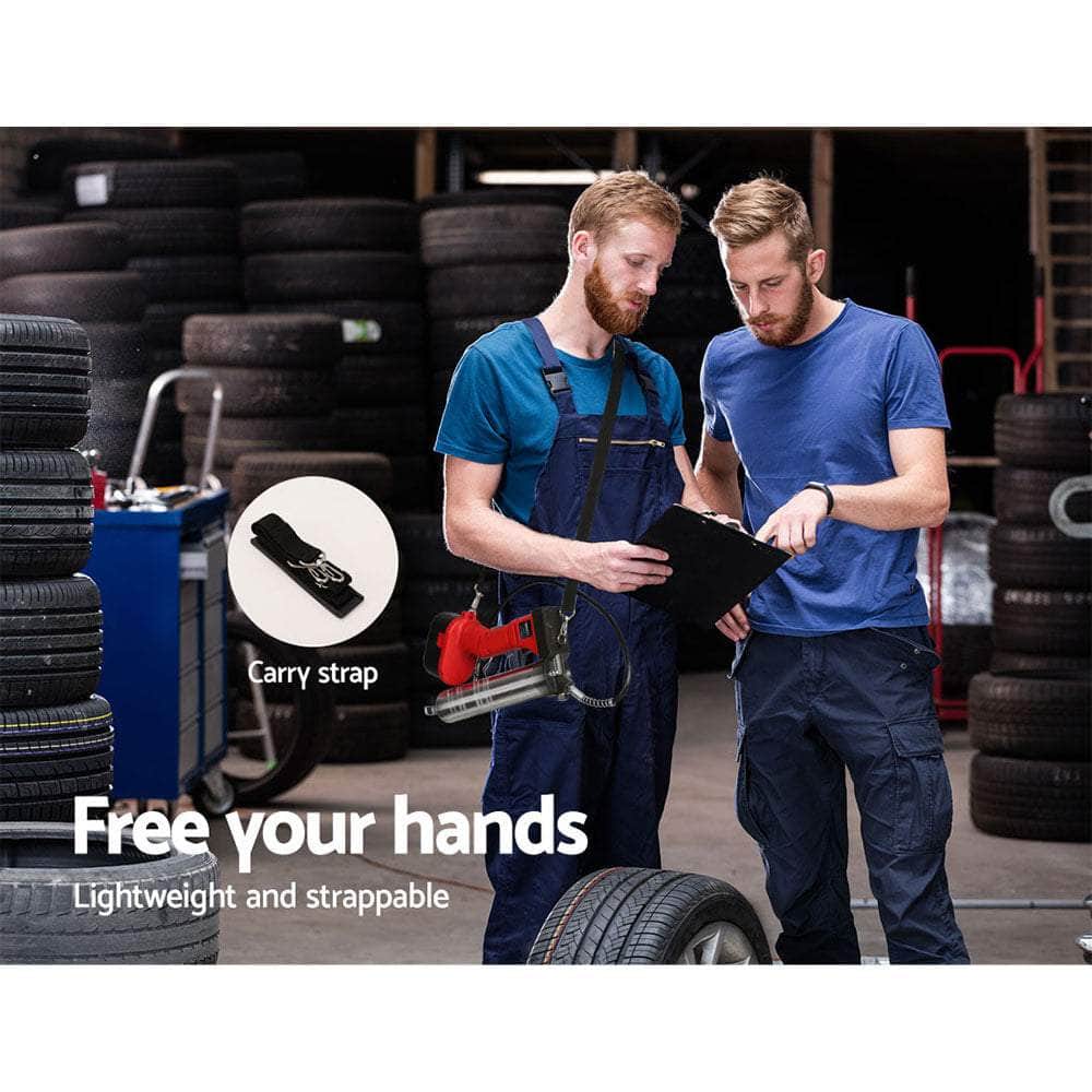 20V Rechargeable Cordless Grease Gun - Red