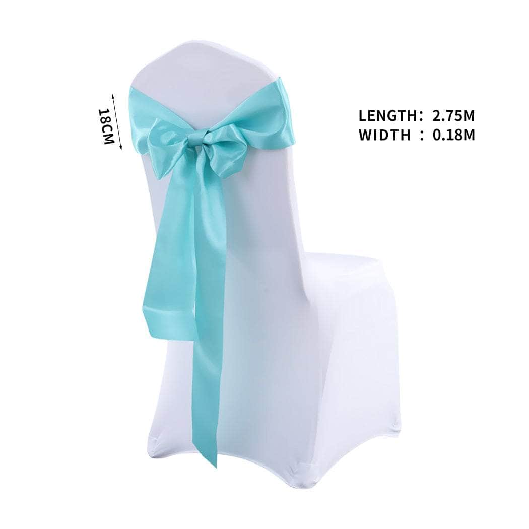 20x Satin Chair Sashes Cloth Cover Wedding Tiffany