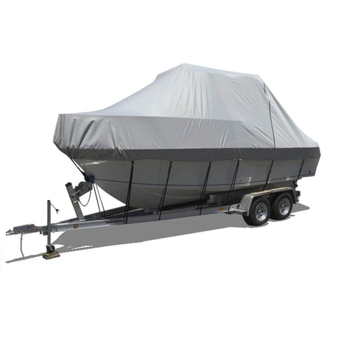 21-23 FT Boat Cover Trailerable Weatherproof Grey 23FT