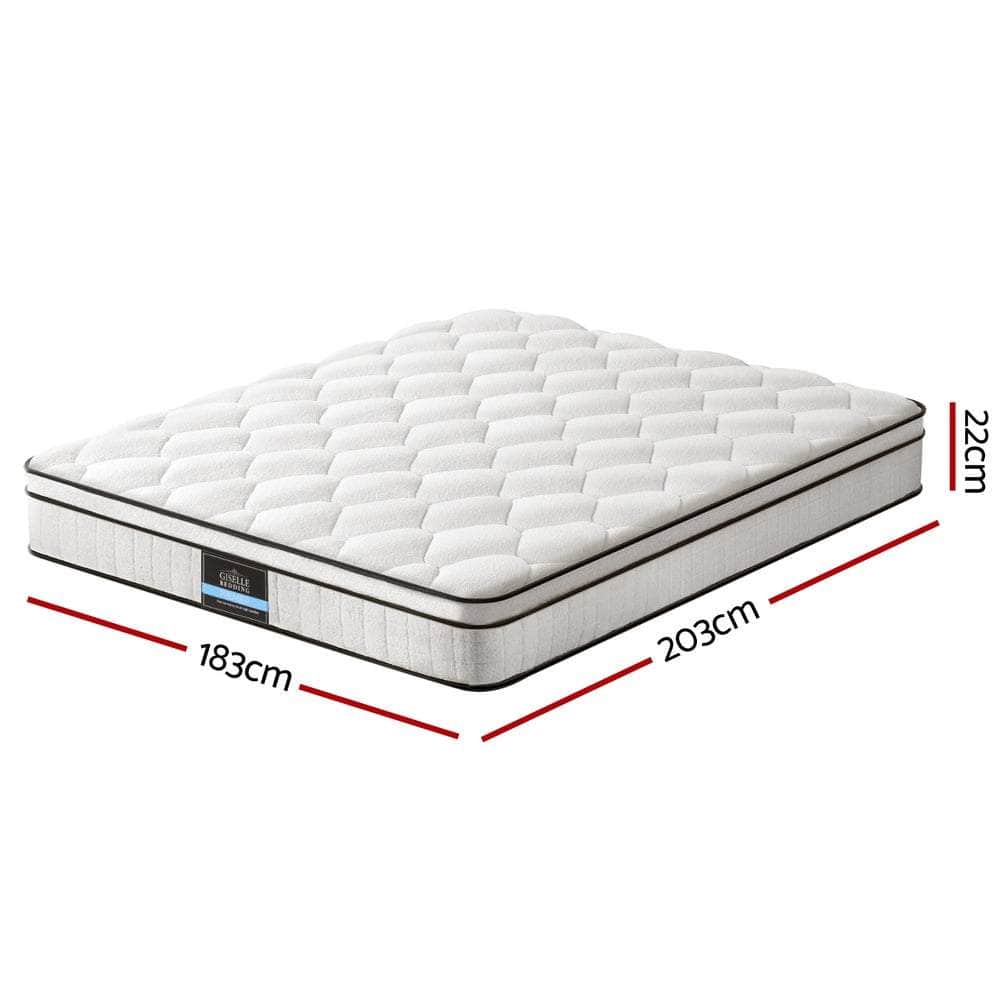 22cm King Mattress by Giselle – Medium Firm Support & Quality