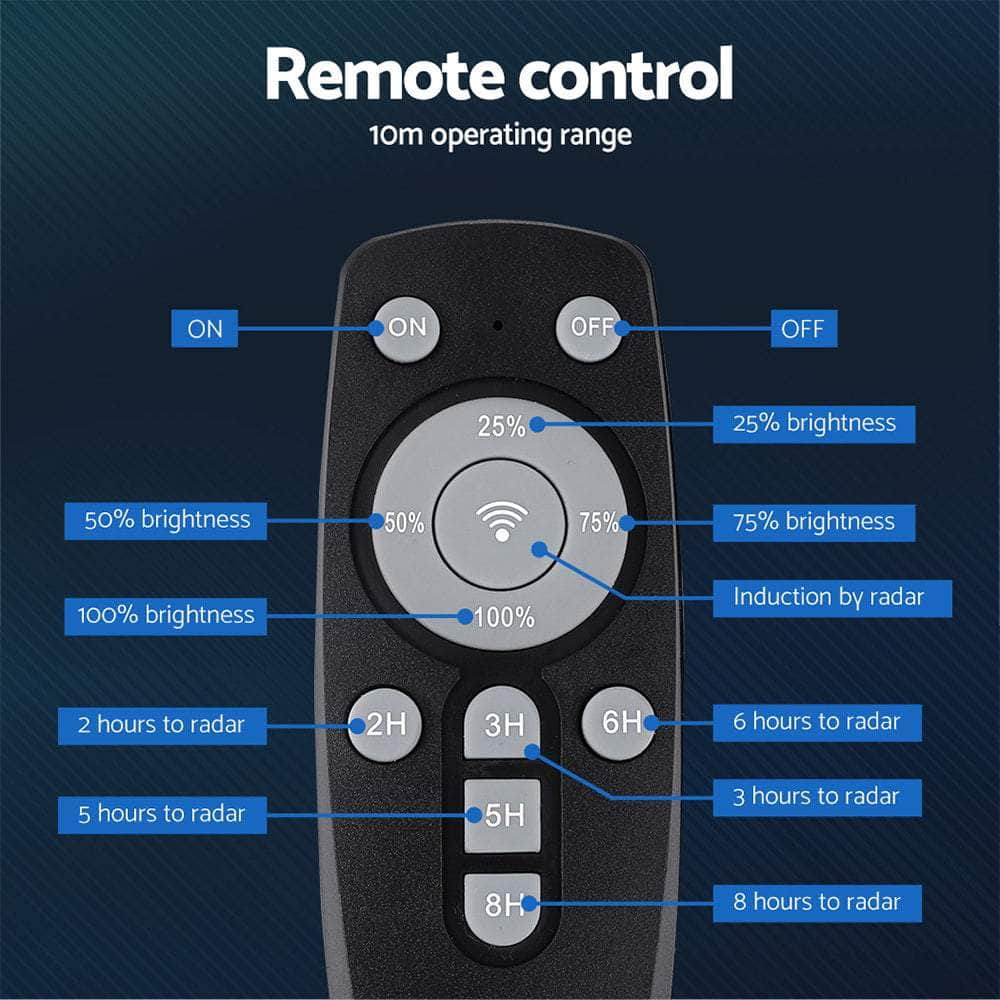 240 Led Solar Street Light Flood Motion Sensor Remote