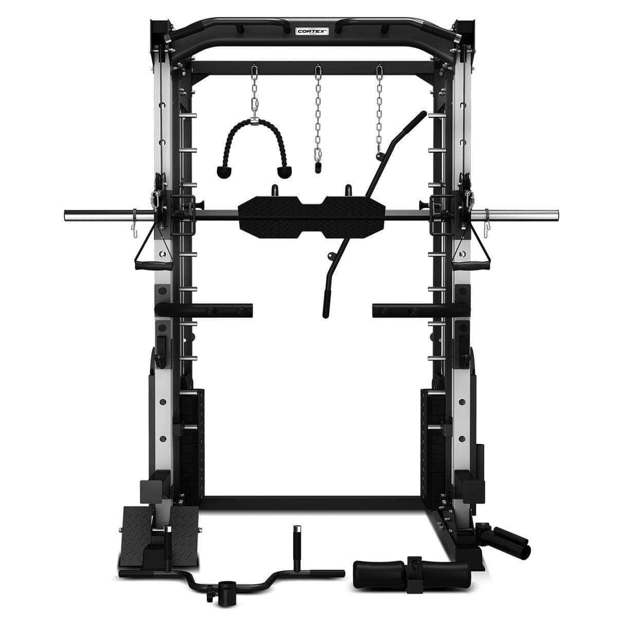 25 Multi Gym - Dual Stack Trainer, Smith Machine, Half Rack
