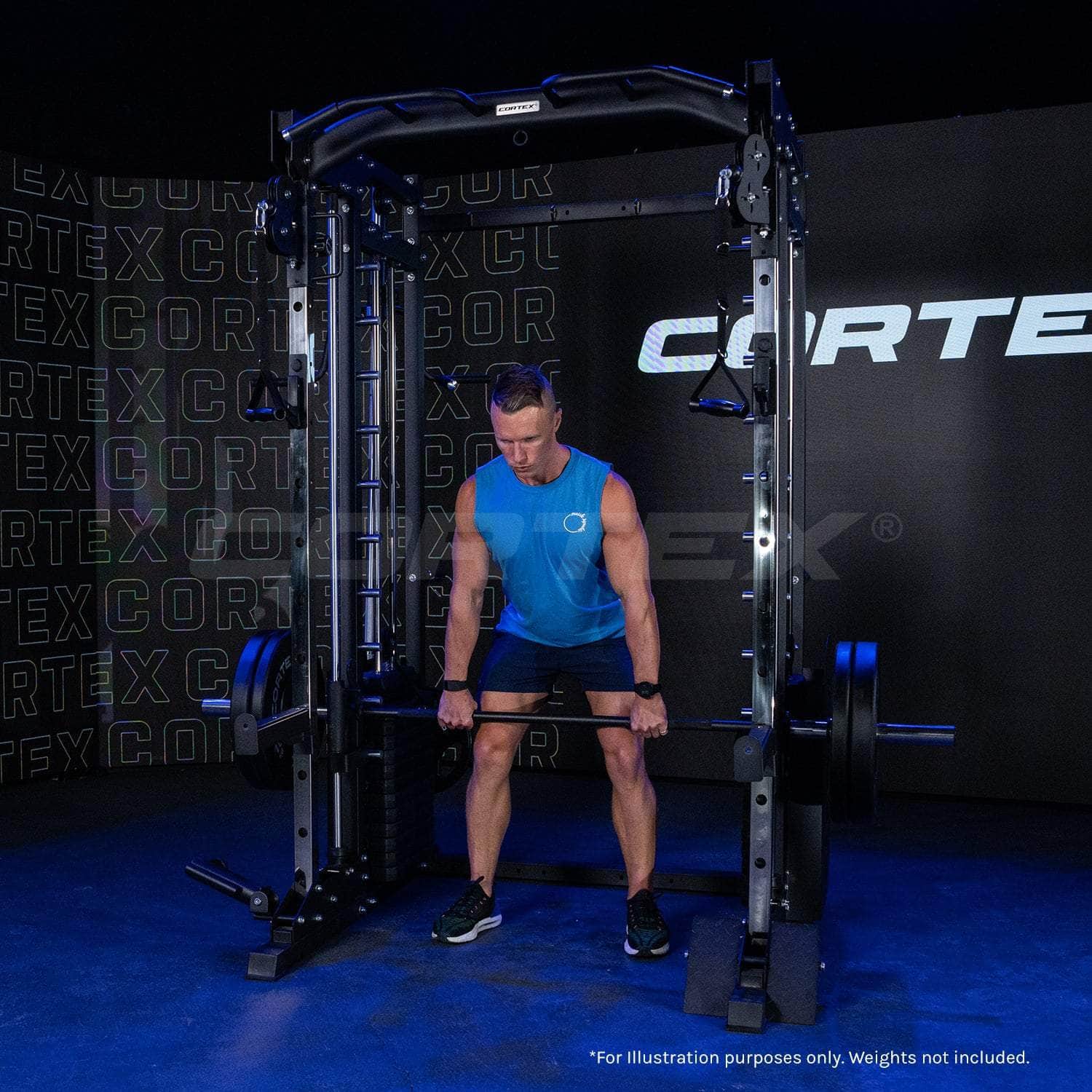 25 Multi Gym - Dual Stack Trainer, Smith Machine, Half Rack