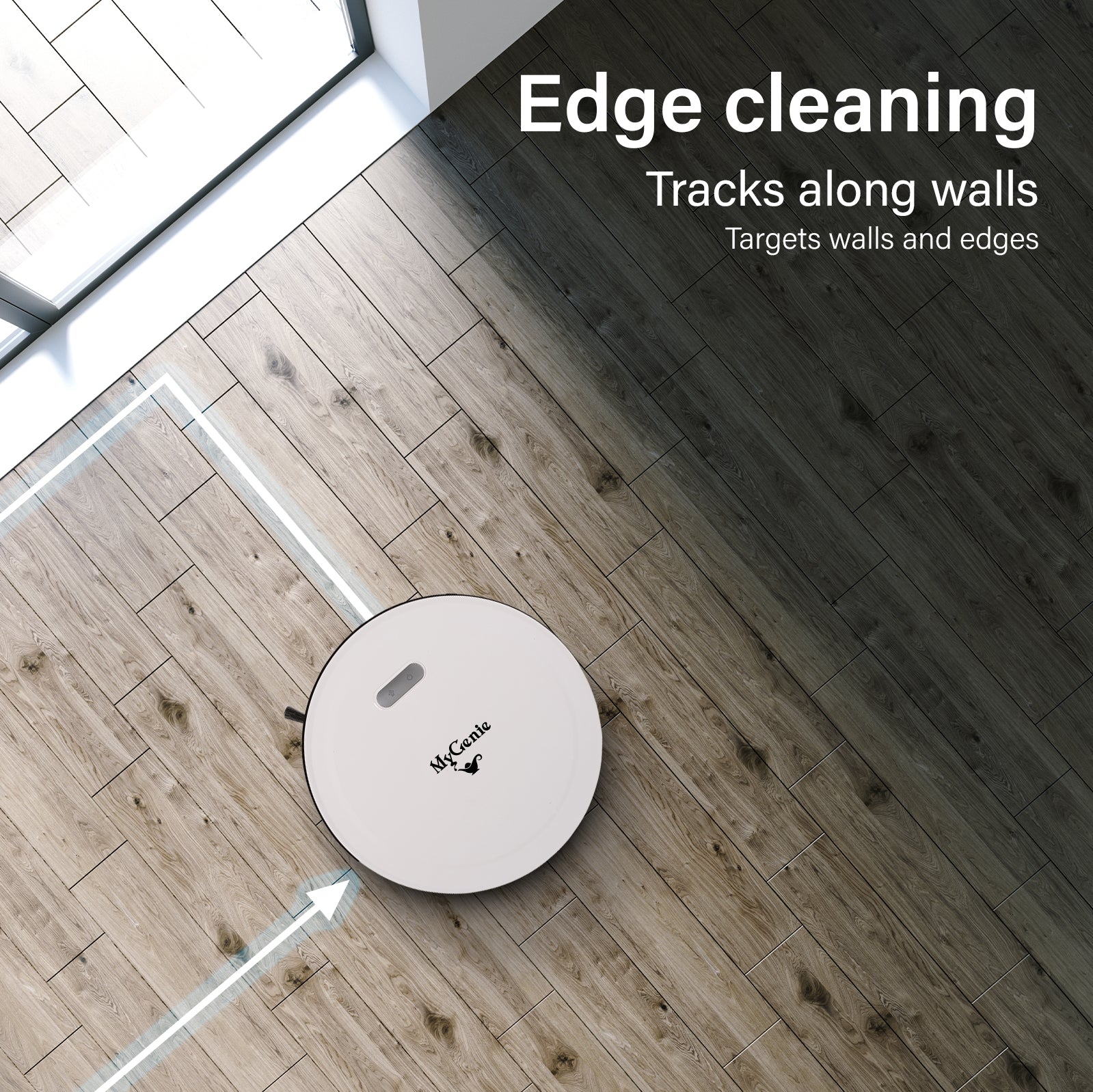 MyGenie Smart Robotic Vacuum Cleaner - White