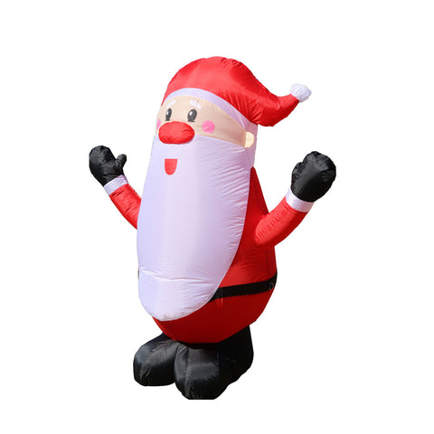 1.8m Self Inflatable LED Jolly Santa Rotating Lights