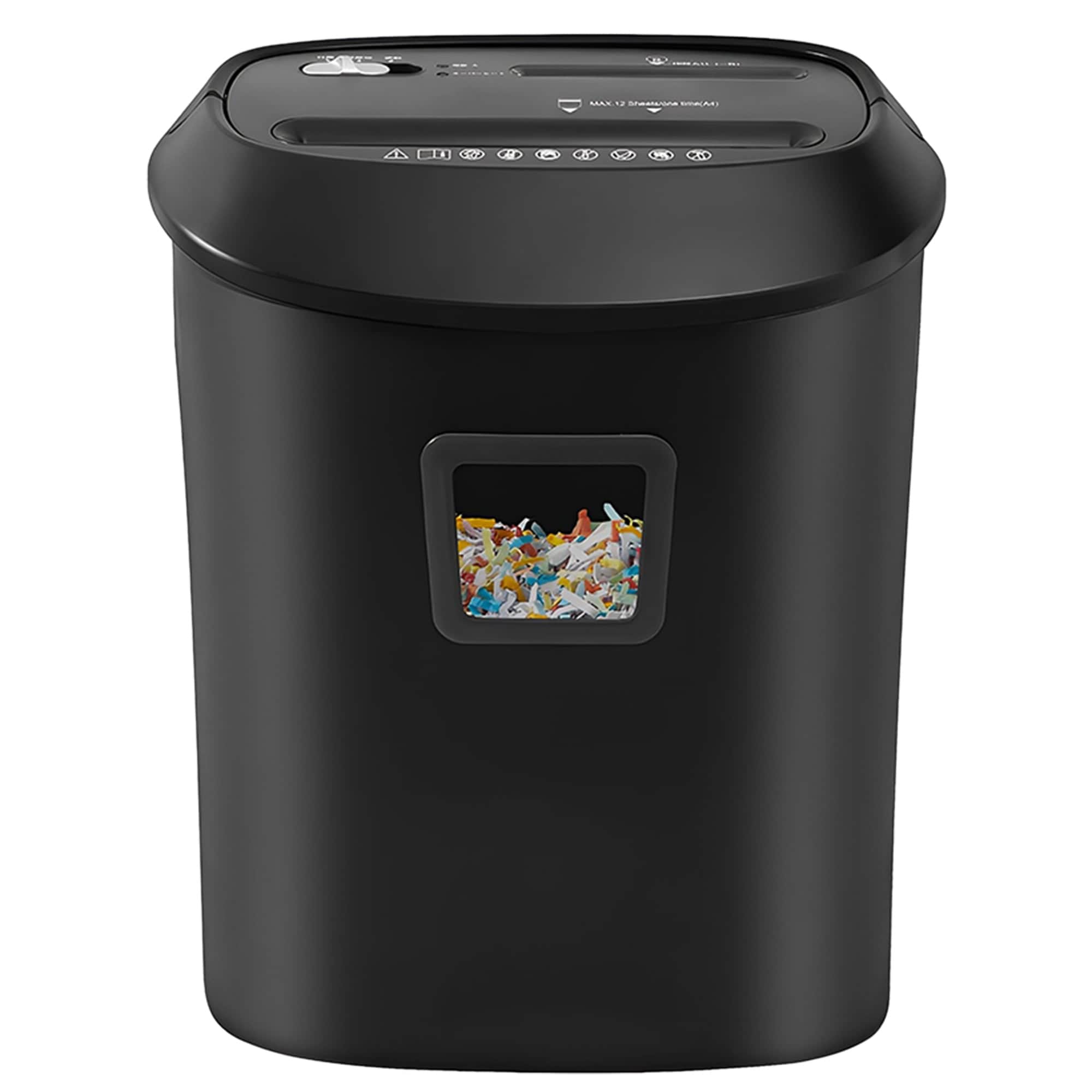 25L 12-Sheet Electric Paper Shredder Cross-Cut Home Office Cutter