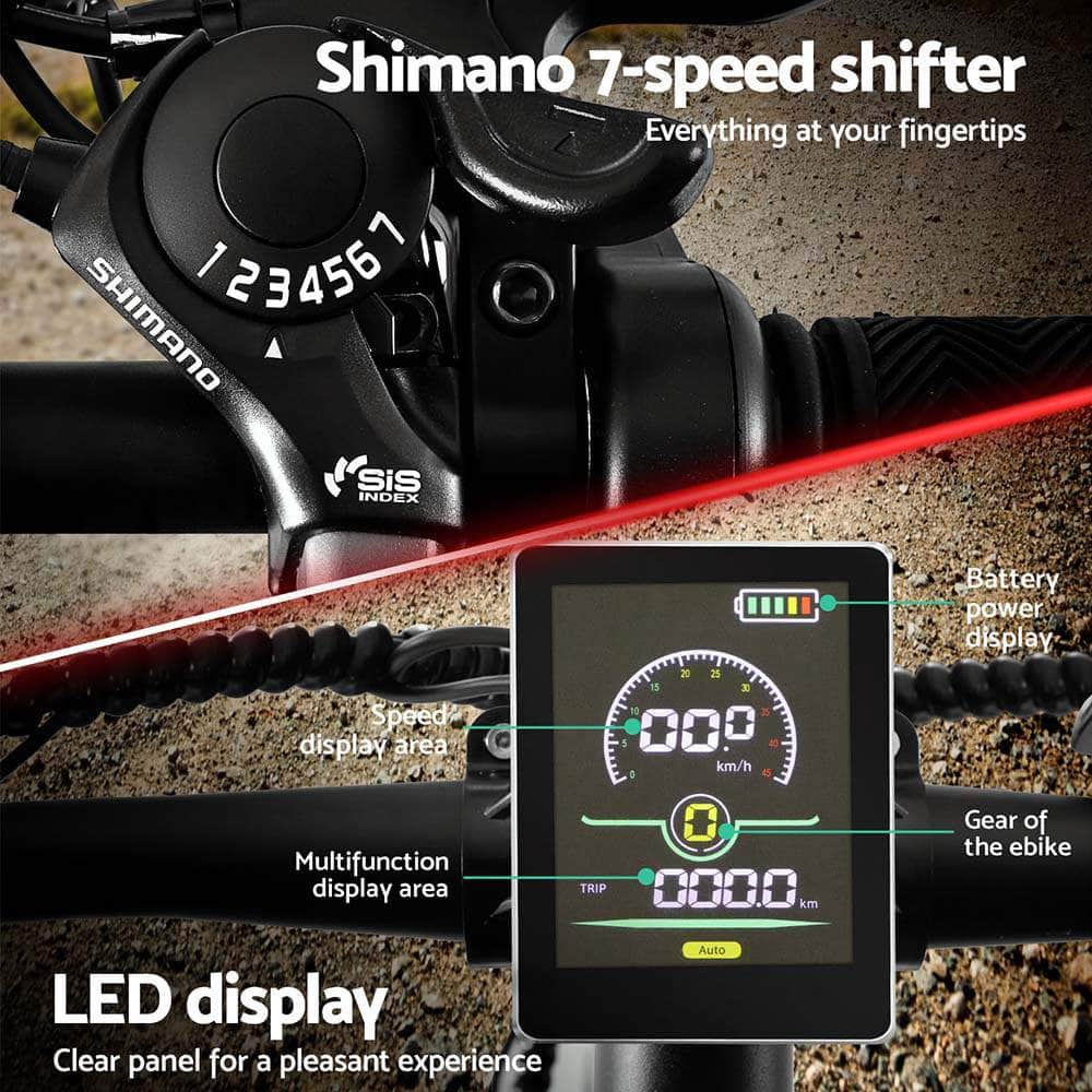 26 Inch Electric Bike Mountain Bicycle Ebike Built-In Battery 250W