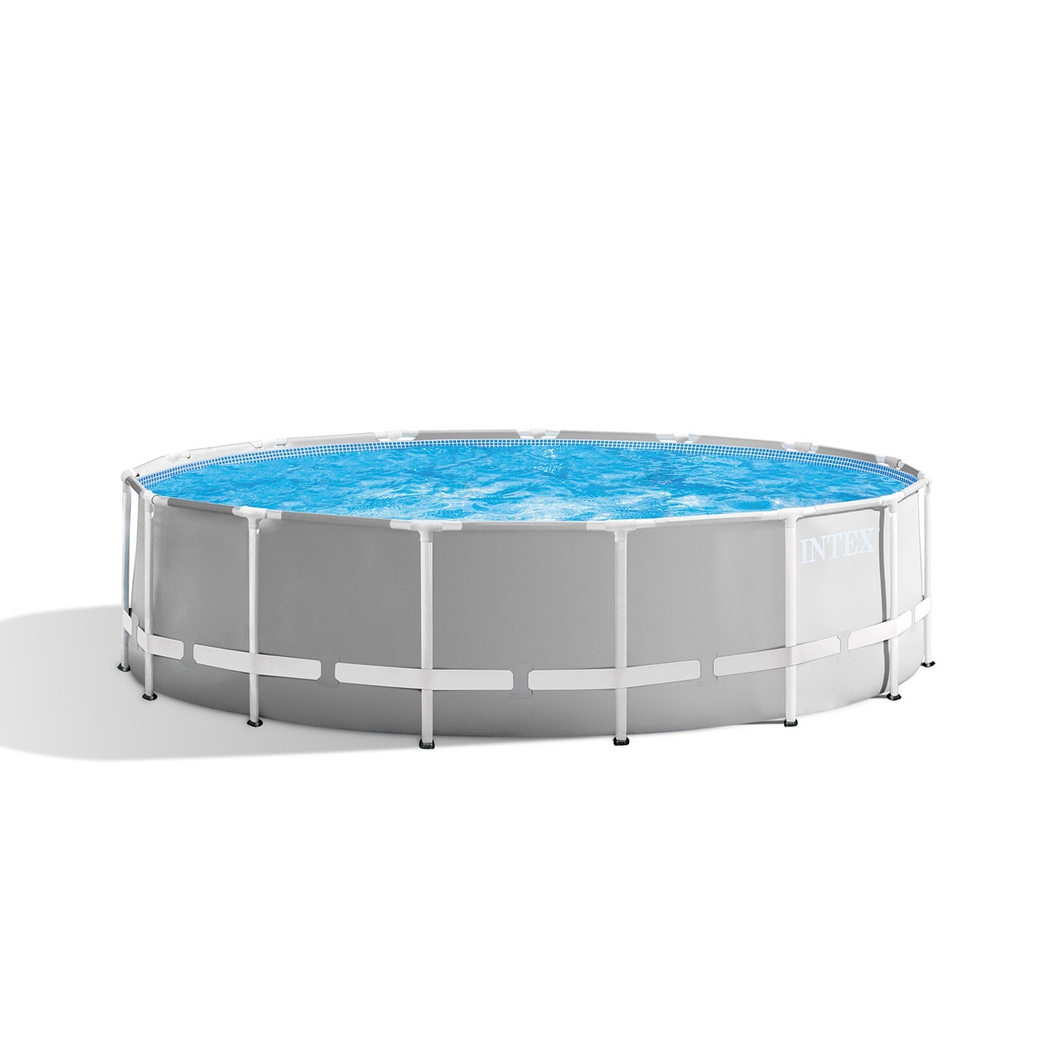 Round Swimming Pool Grey Steel