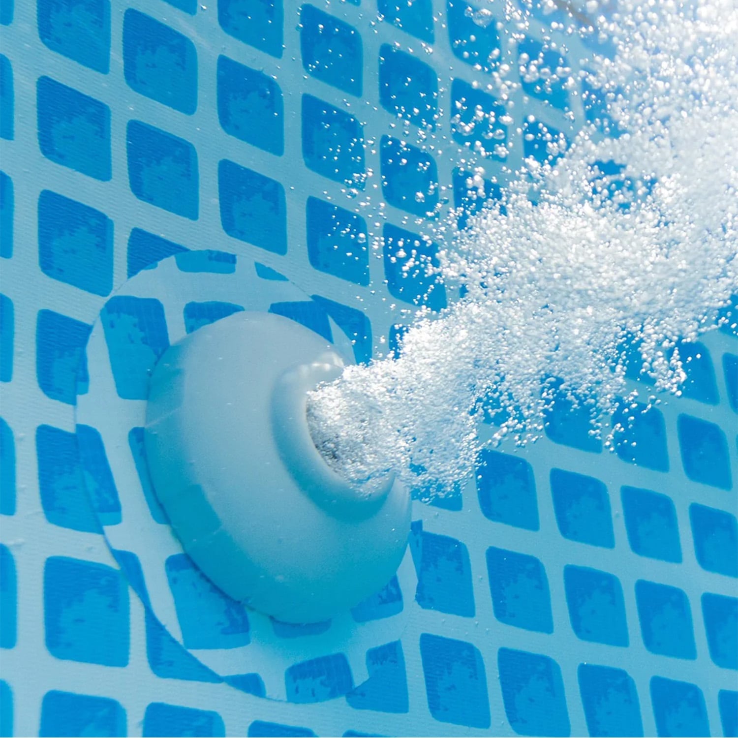 Round Swimming Pool Grey Steel
