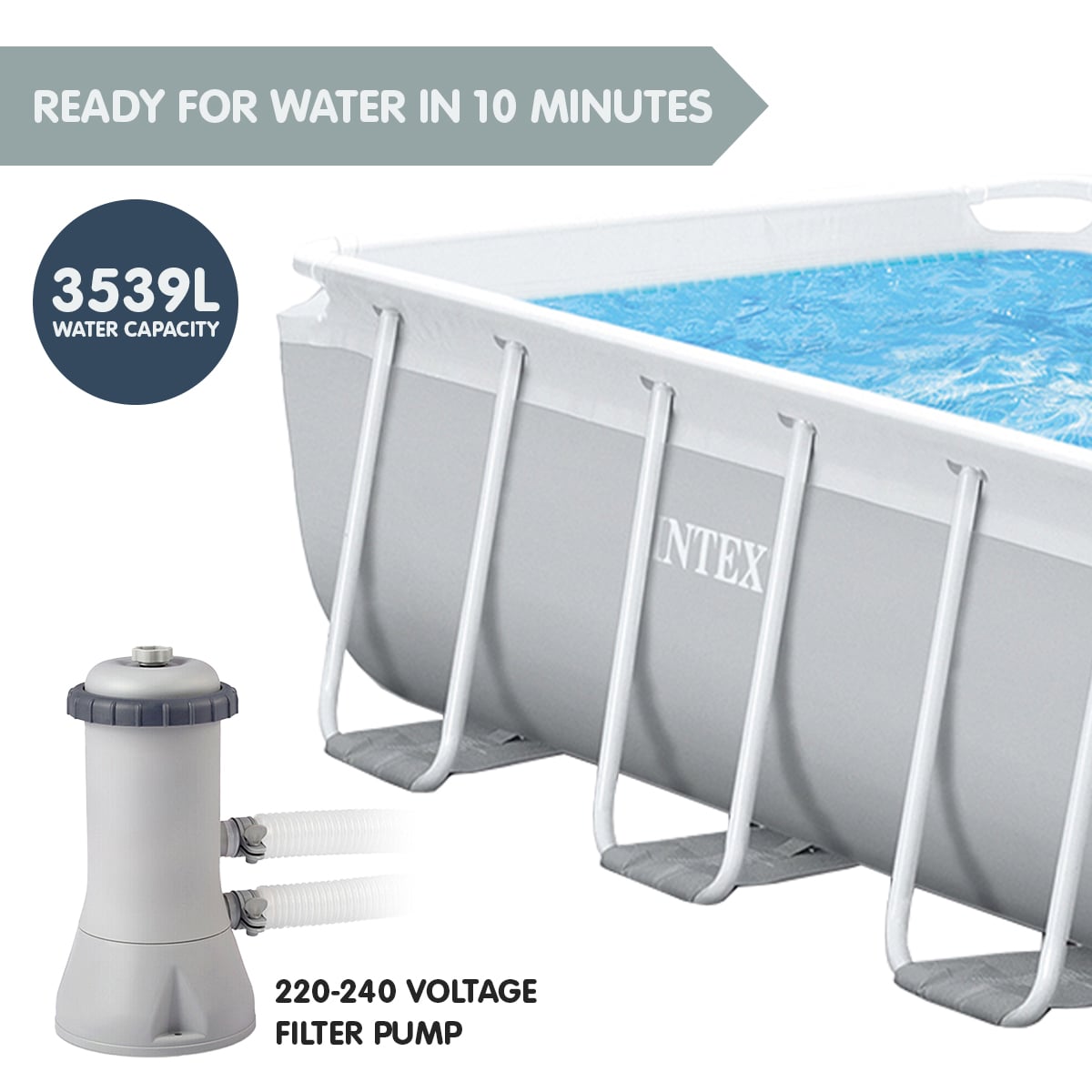 Rectangular Swimming Pool Large Size