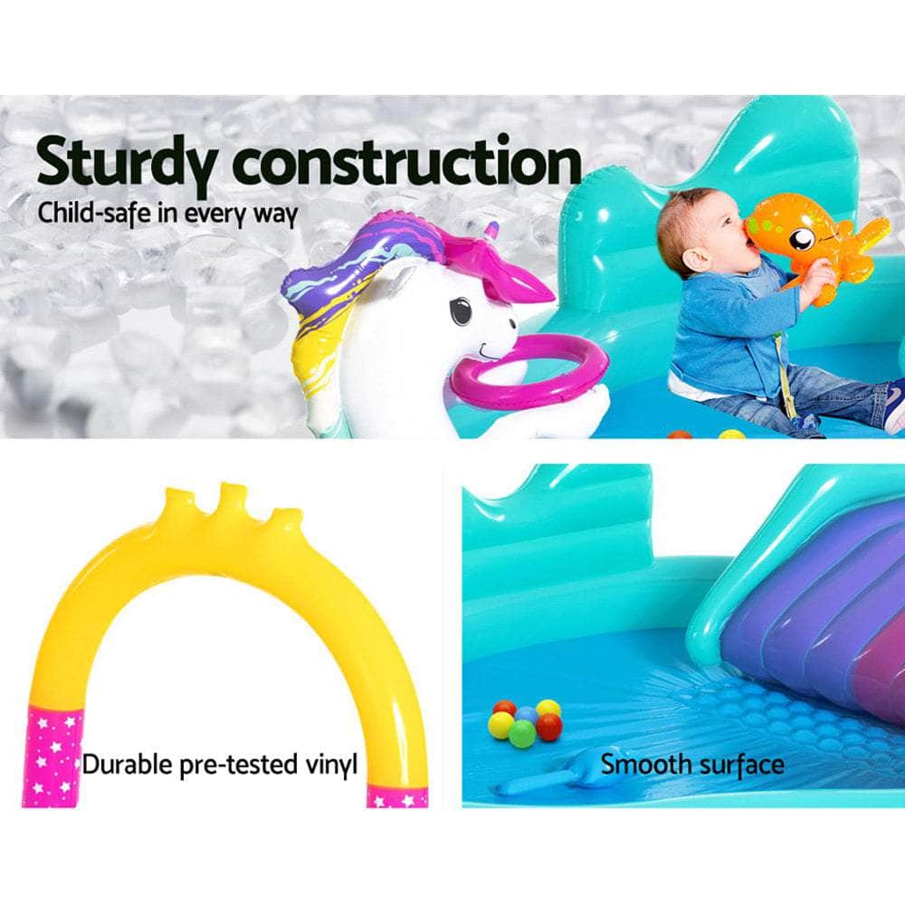 274X198X137Cm Inflatable Above Ground Swimming Play Pool 220L