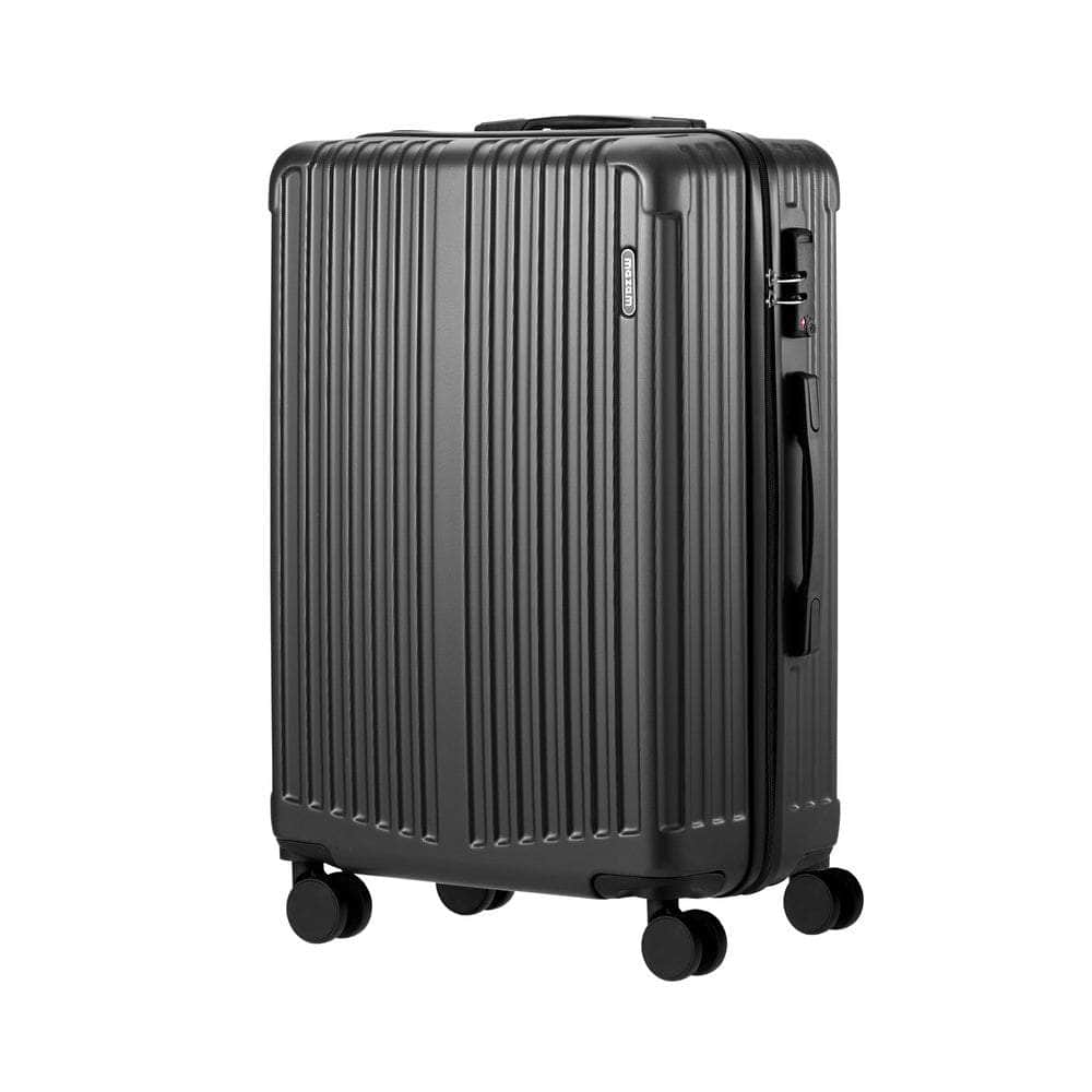 28" Luggage Set Travel TSA Lock ABS Case Black/Grey/Navy
