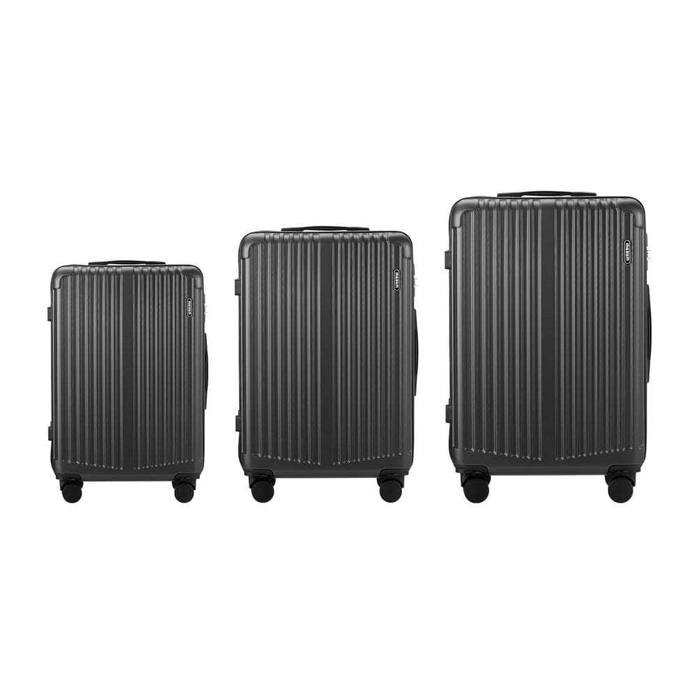 28" Luggage Set Travel TSA Lock ABS Case Black/Grey/Navy