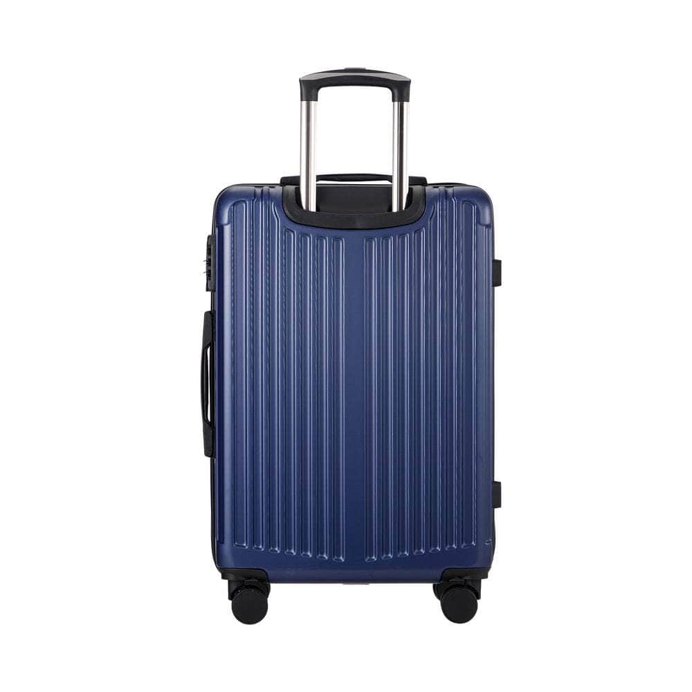 28" Luggage Set Travel TSA Lock ABS Case Black/Grey/Navy
