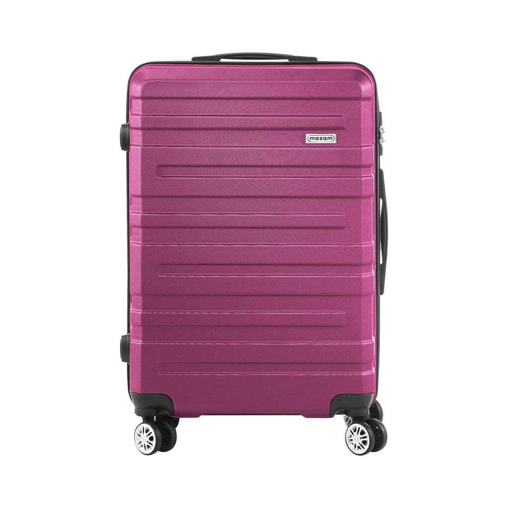28" Luggage Suitcase Trolley Set TSA Lock Hard Case Magenta