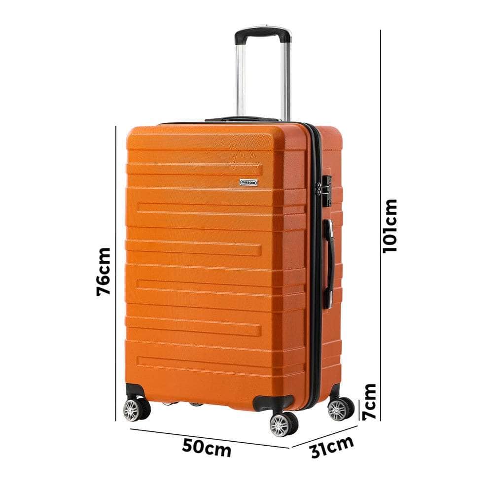 28" Luggage Suitcase Trolley Set TSA Lock Hard Case Magenta