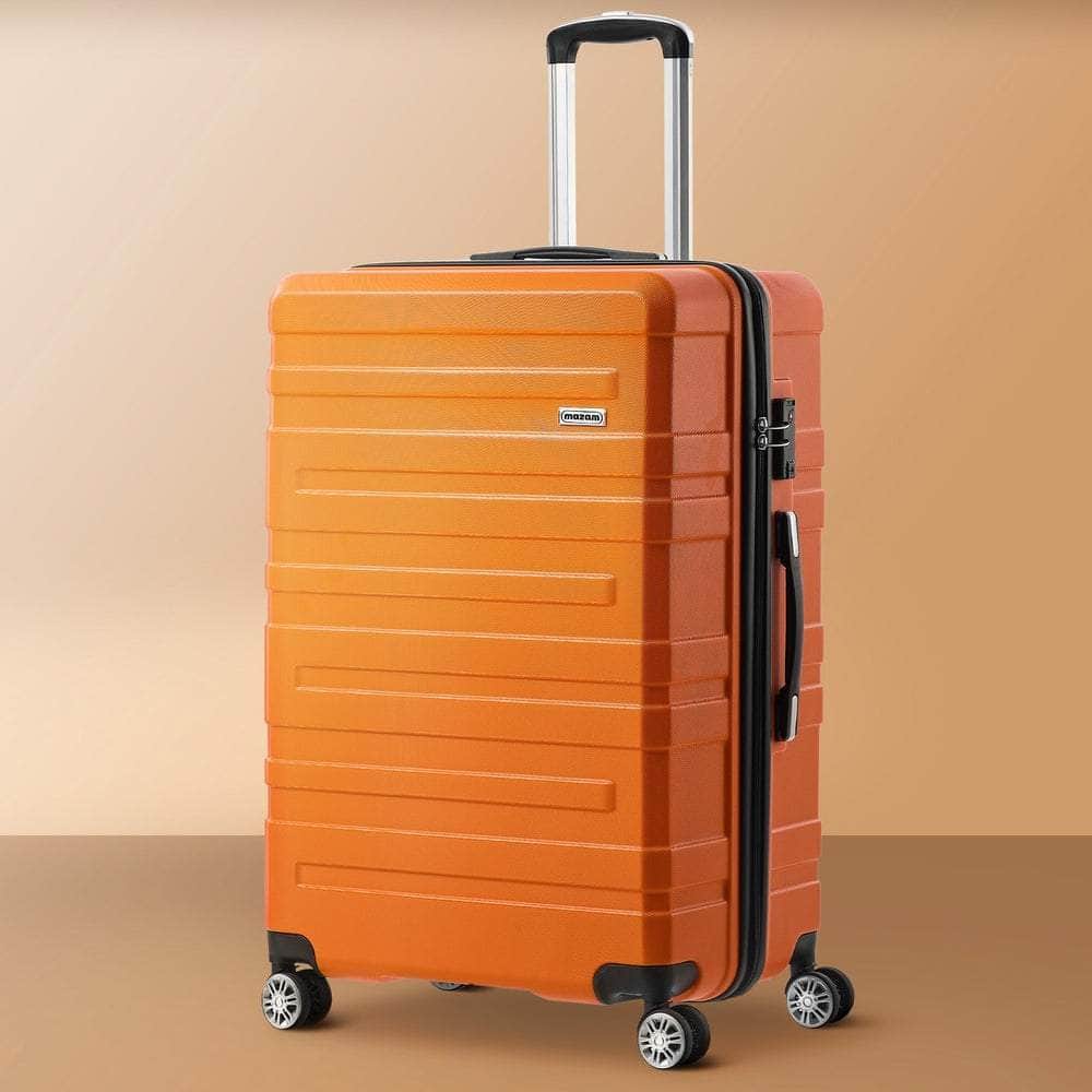 28" Luggage Suitcase Trolley Set TSA Lock Hard Case Magenta