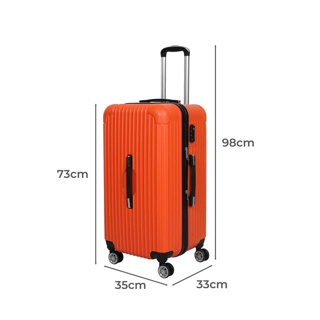 28"Trunk Luggage Travel Suitcase Orange 28 inch