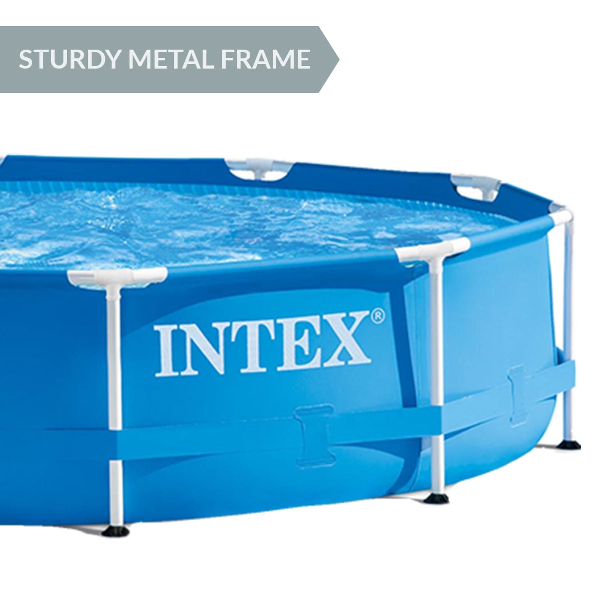 Framed Swimming Pool With Pump 305x76cm