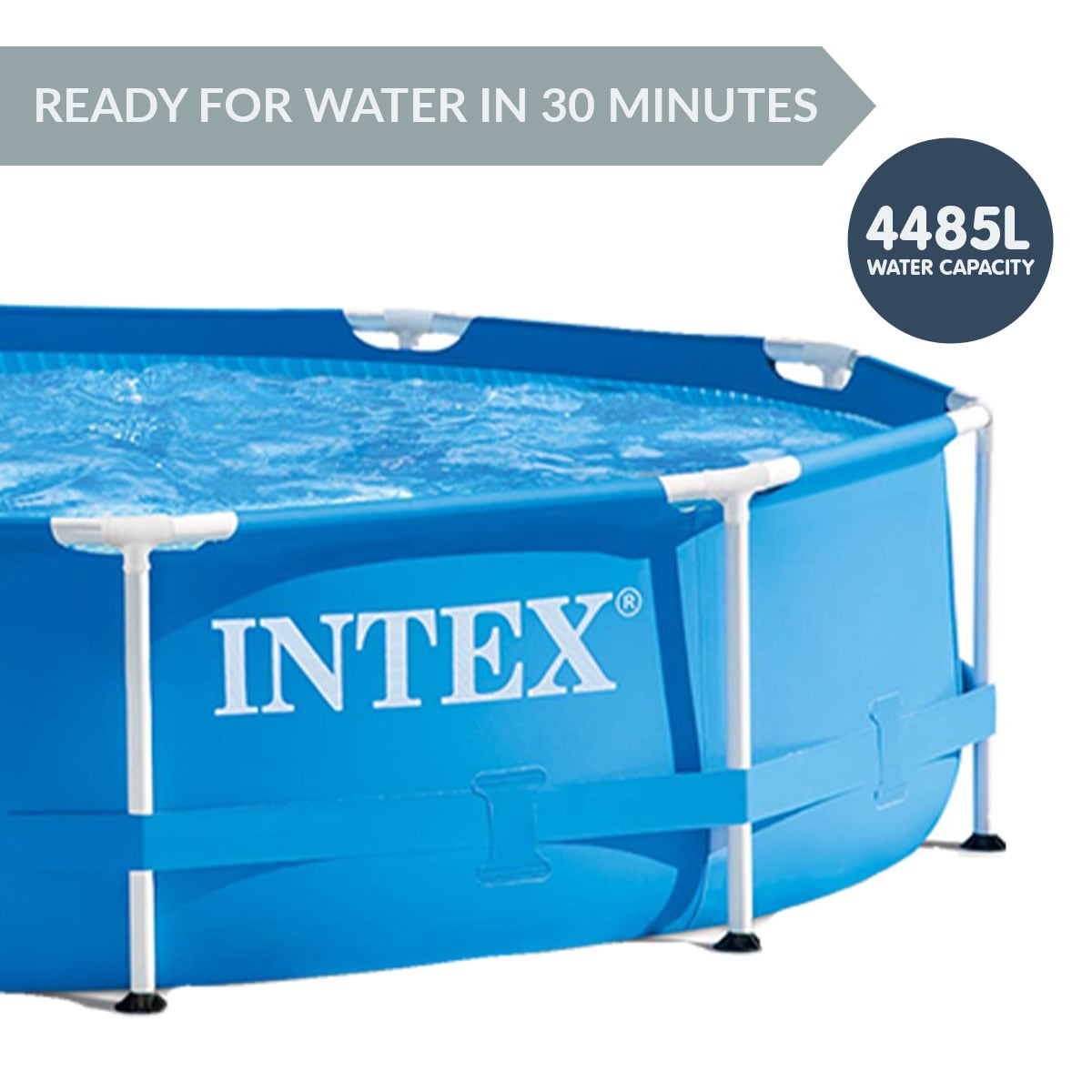 Framed Swimming Pool With Pump 305x76cm