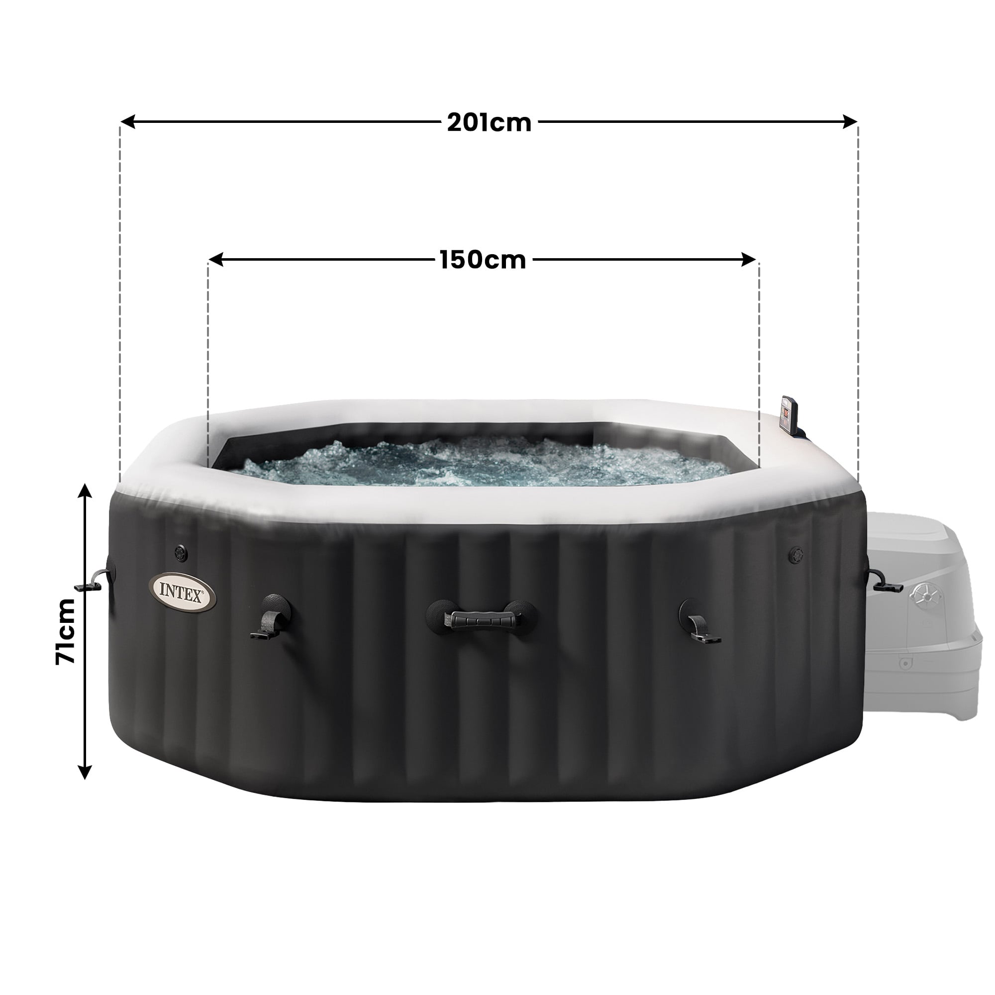 Inflatable Hot Tub Deluxe 4 Person
