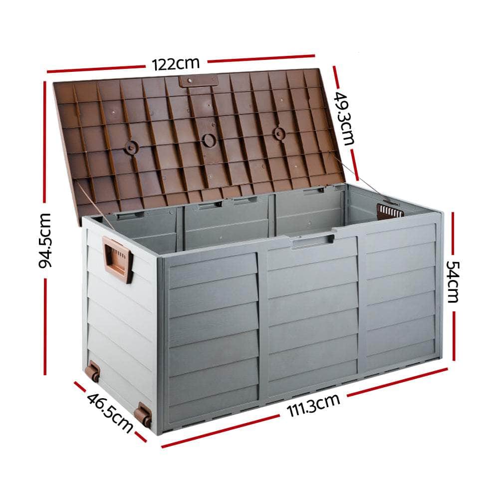 290L Outdoor Storage Box - Brown