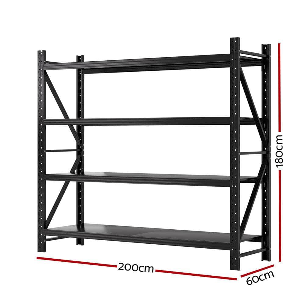 2Mx1.8M Garage Shelving Warehouse Rack Pallet Storage Shelves Racking
