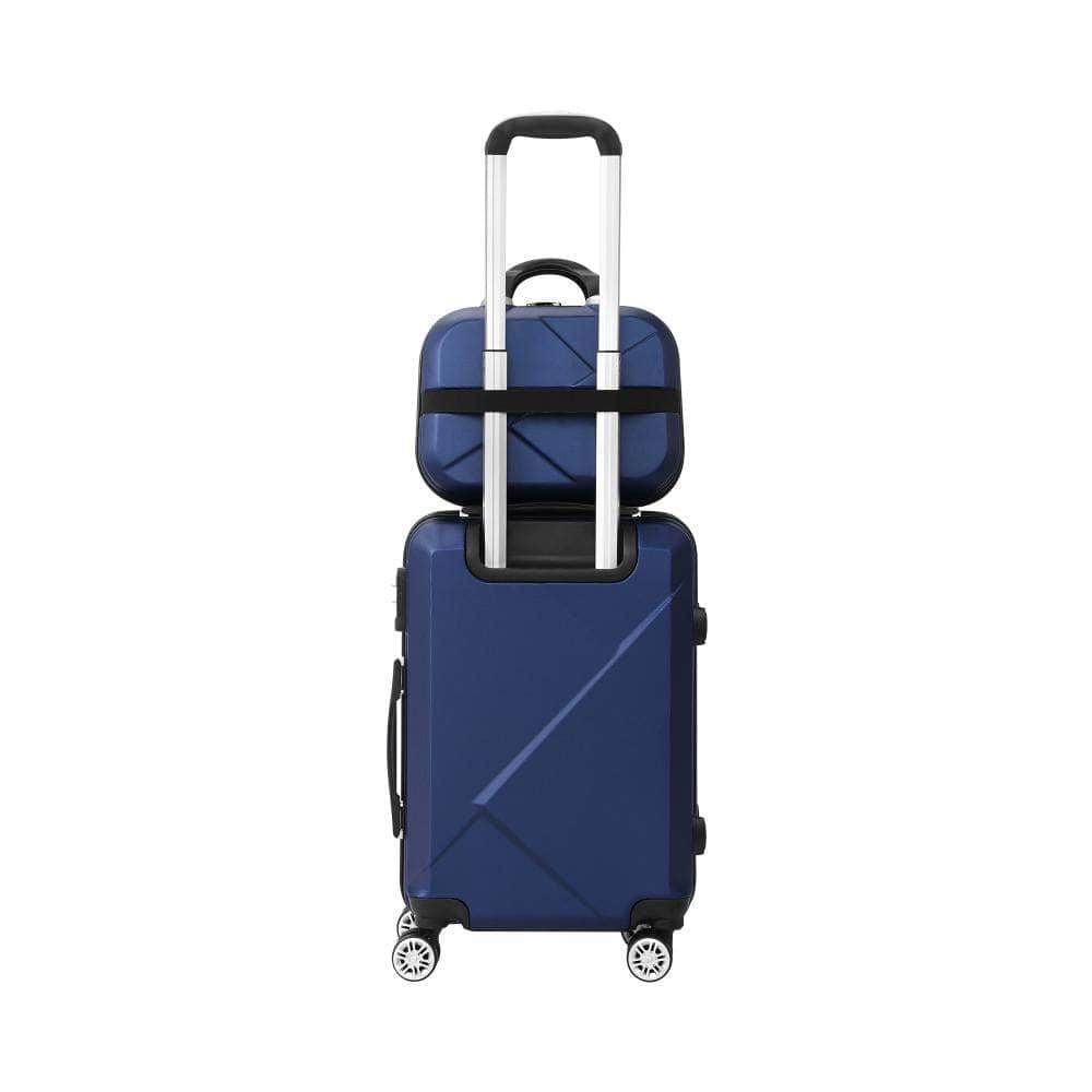 2PCS Luggage Suitcase Trolley Set Travel TSA Lock Storage Hard Case