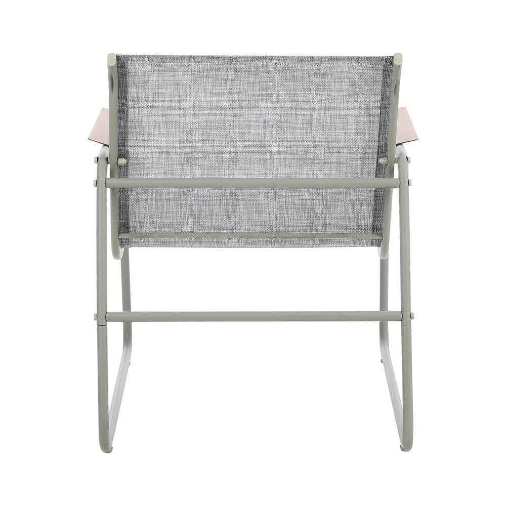 2PCS Outdoor Patio Armchair Textilene Weather-Resistant Garden Balcony Furniture