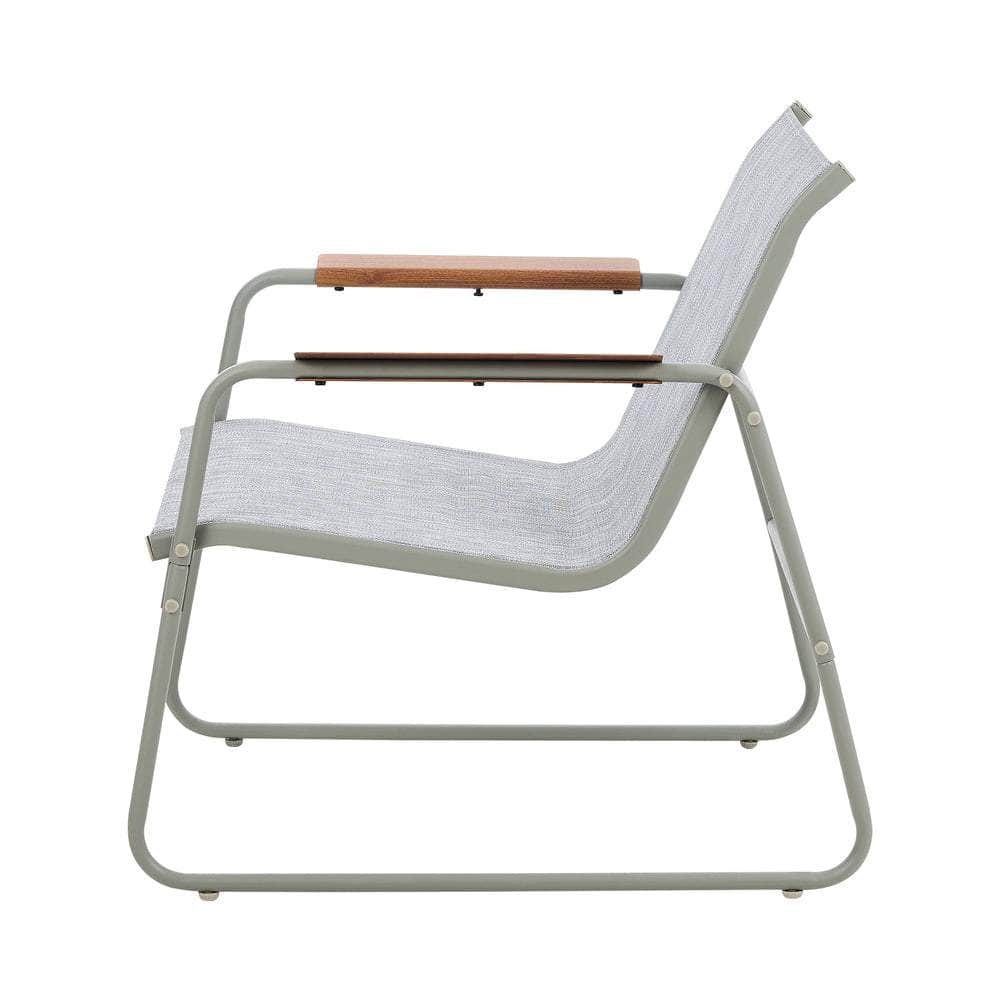 2PCS Outdoor Patio Armchair Textilene Weather-Resistant Garden Balcony Furniture